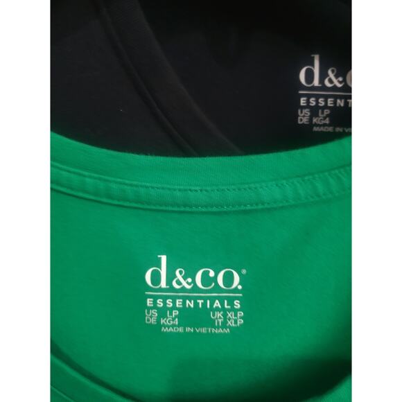 Denim & Co Size PL Black & Green Perfect Jersey Two-Pack Dresses A685416 NWOT - Picture 7 of 10